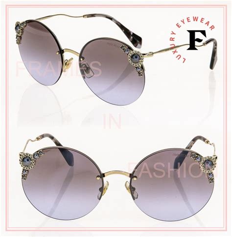 miu miu mu52ts|Miu Miu MU52TS Pale Gold / Gradient Grey Mirror Silver.